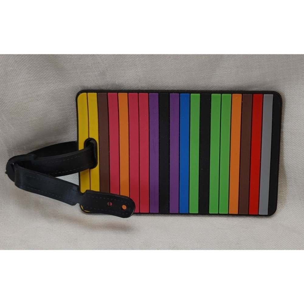 Fashion Silicone Rainbow Luggage Tag